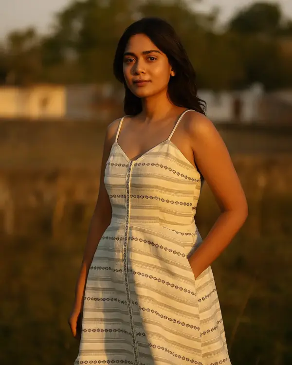 Bloomazz A line dress in field