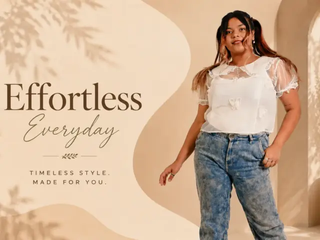 How to style a white organza top - Bloomazz White Organza Top styled with a blue jeans